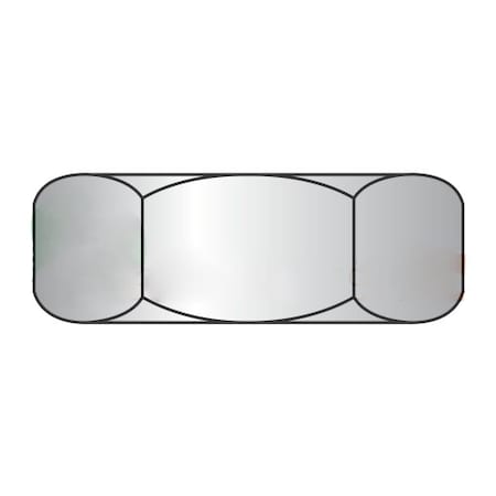 Newport Fasteners Jam Nut, M5-0.8, 18-8 Stainless Steel, Not Graded, Plain, 4 mm Ht, 10000 PK 668832